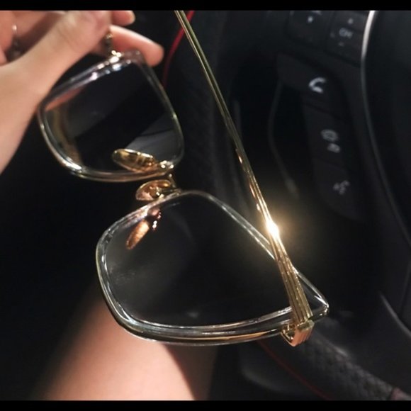✨UV Clear Frame Pink Mirror Cat Eye Sunglasses